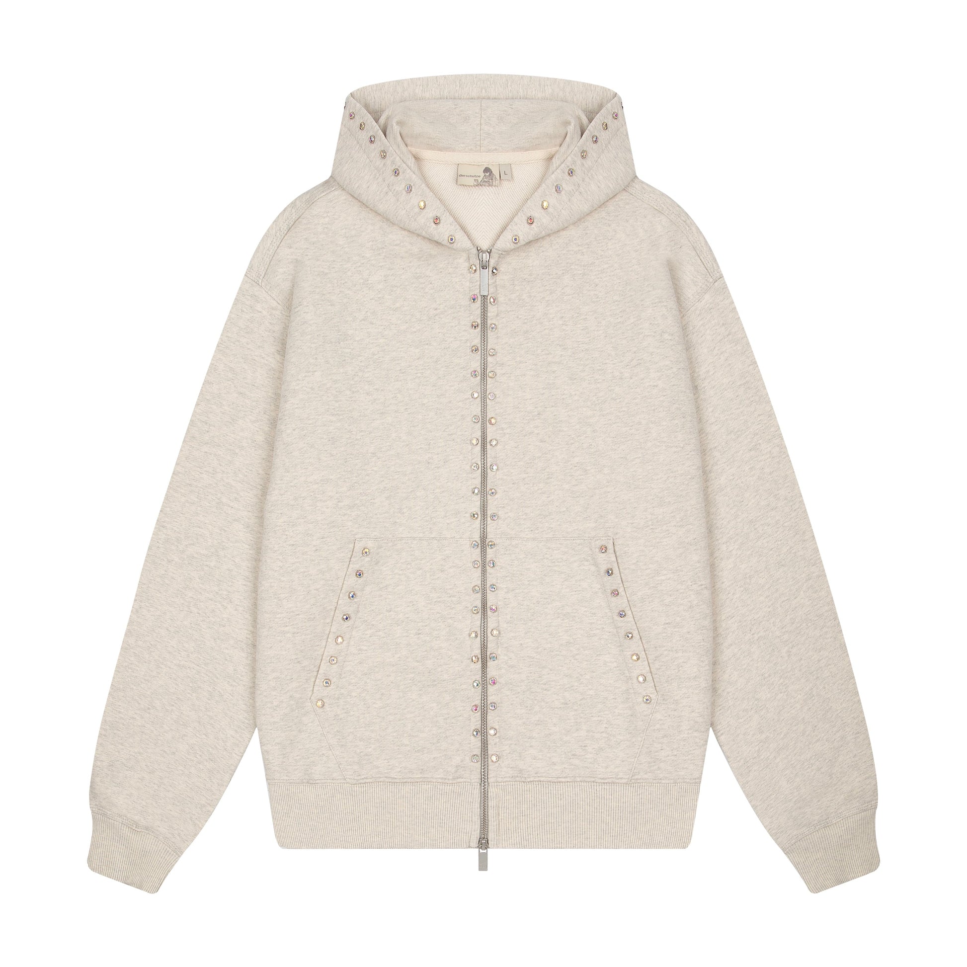"hellboy" Zip Up grey melange
