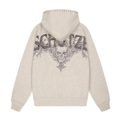 "hellboy" Zip Up grey melange