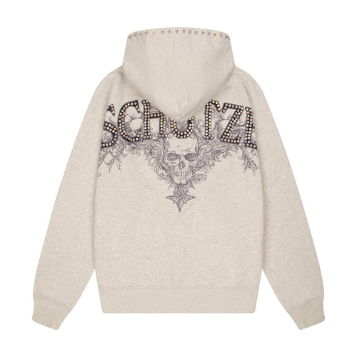 "hellboy" Zip Up grey melange