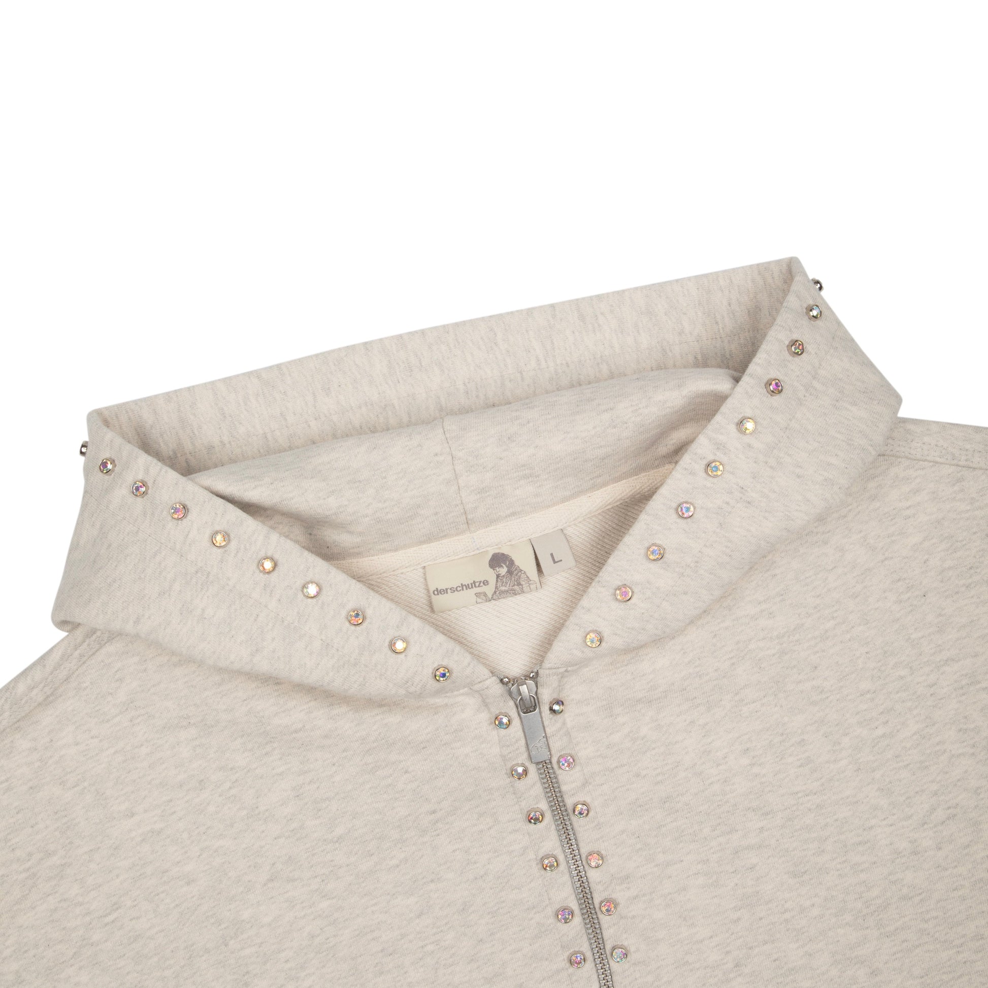 "hellboy" Zip Up grey melange