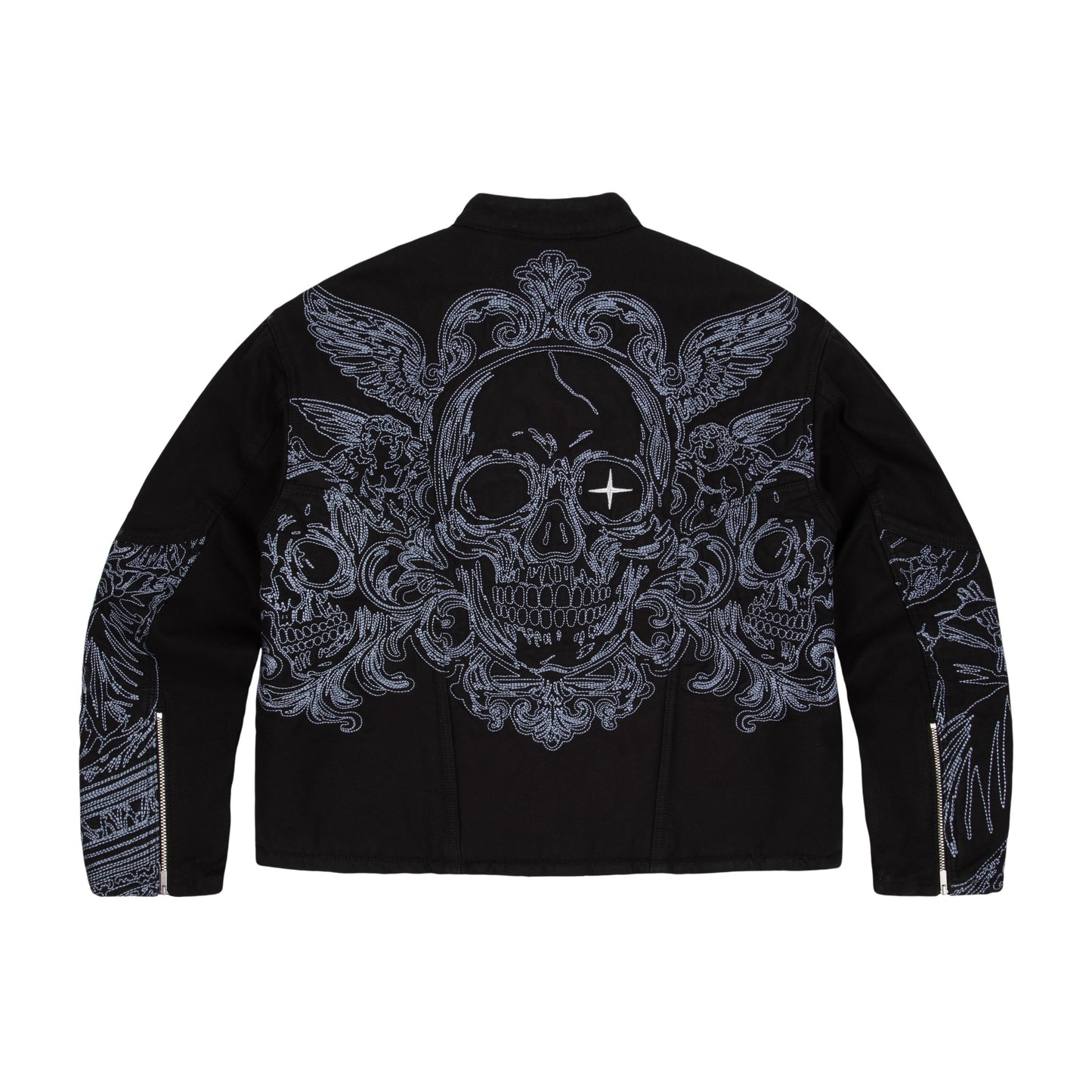 "hellboy" denim Biker jacket black