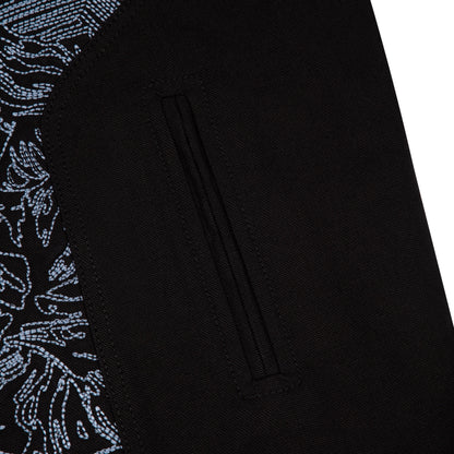 "hellboy" denim Biker jacket black