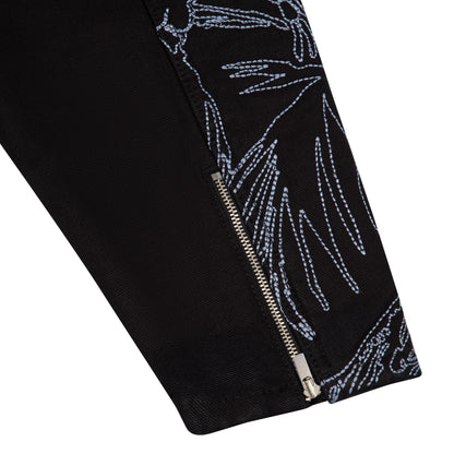 "hellboy" denim Biker jacket black