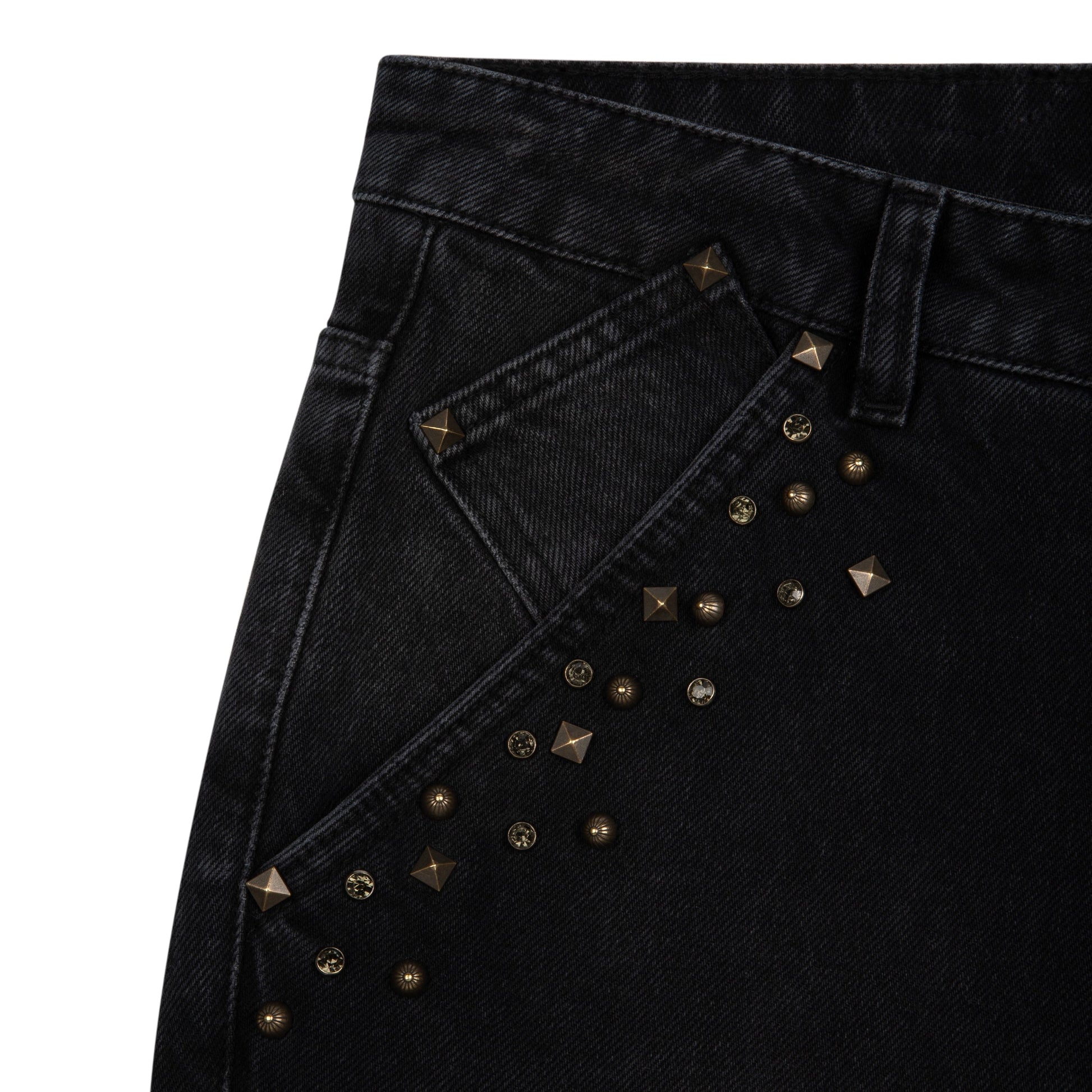 "hellboy" brown washed bootcut Denim