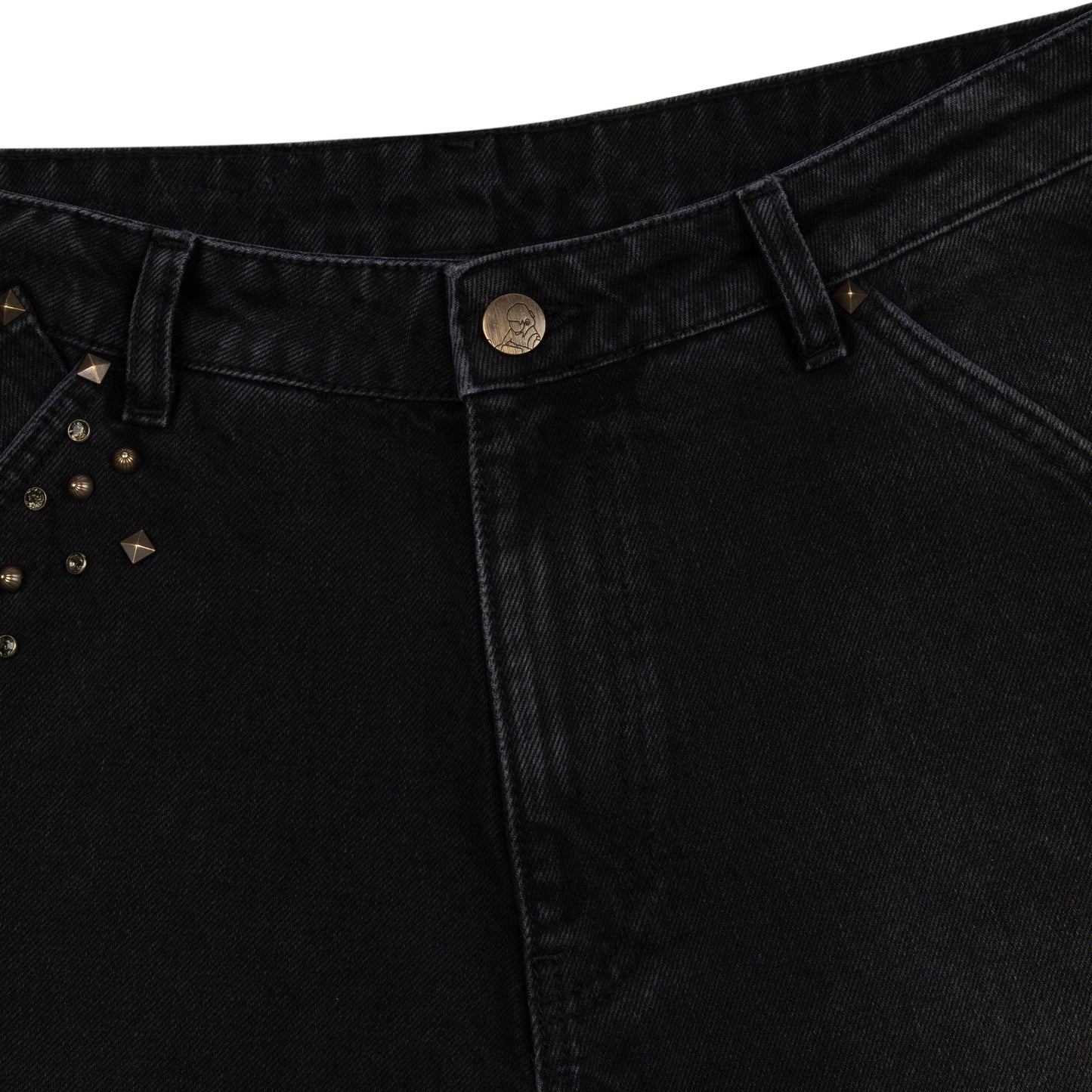 "hellboy" brown washed bootcut Denim