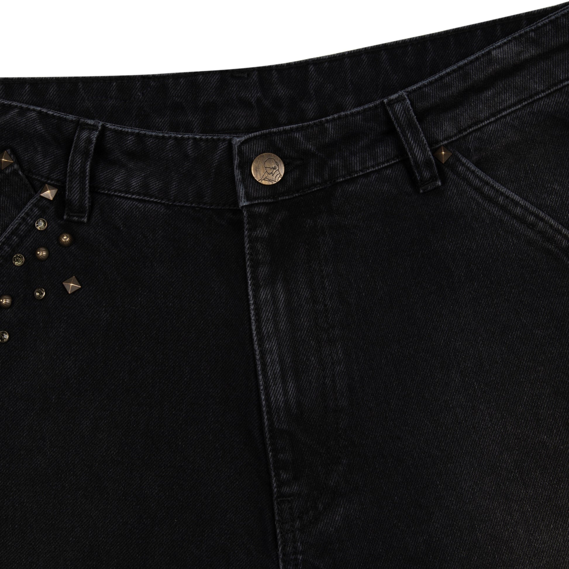 "hellboy" brown washed bootcut Denim