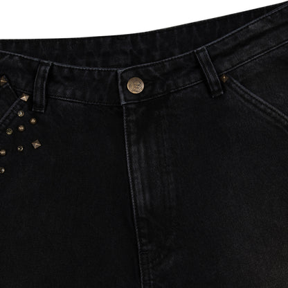 "hellboy" brown washed bootcut Denim