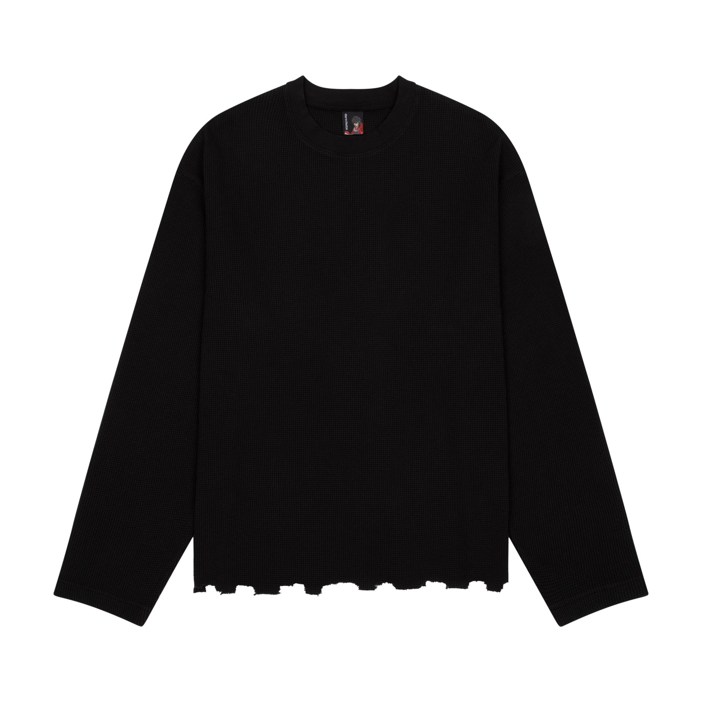 "hellboy" waffle Longsleeve black