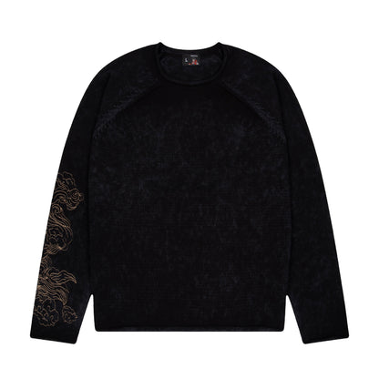 "lotus v2" Knit black