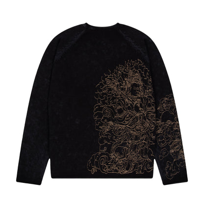 "lotus v2" Knit black