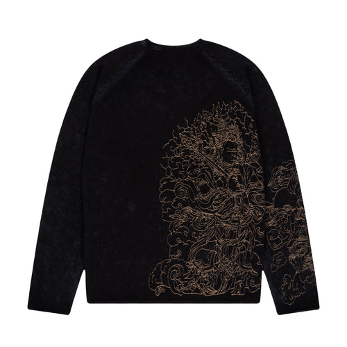 "lotus v2" Knit black