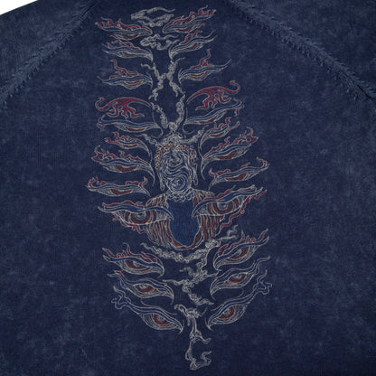"lotus v2" Knit blue