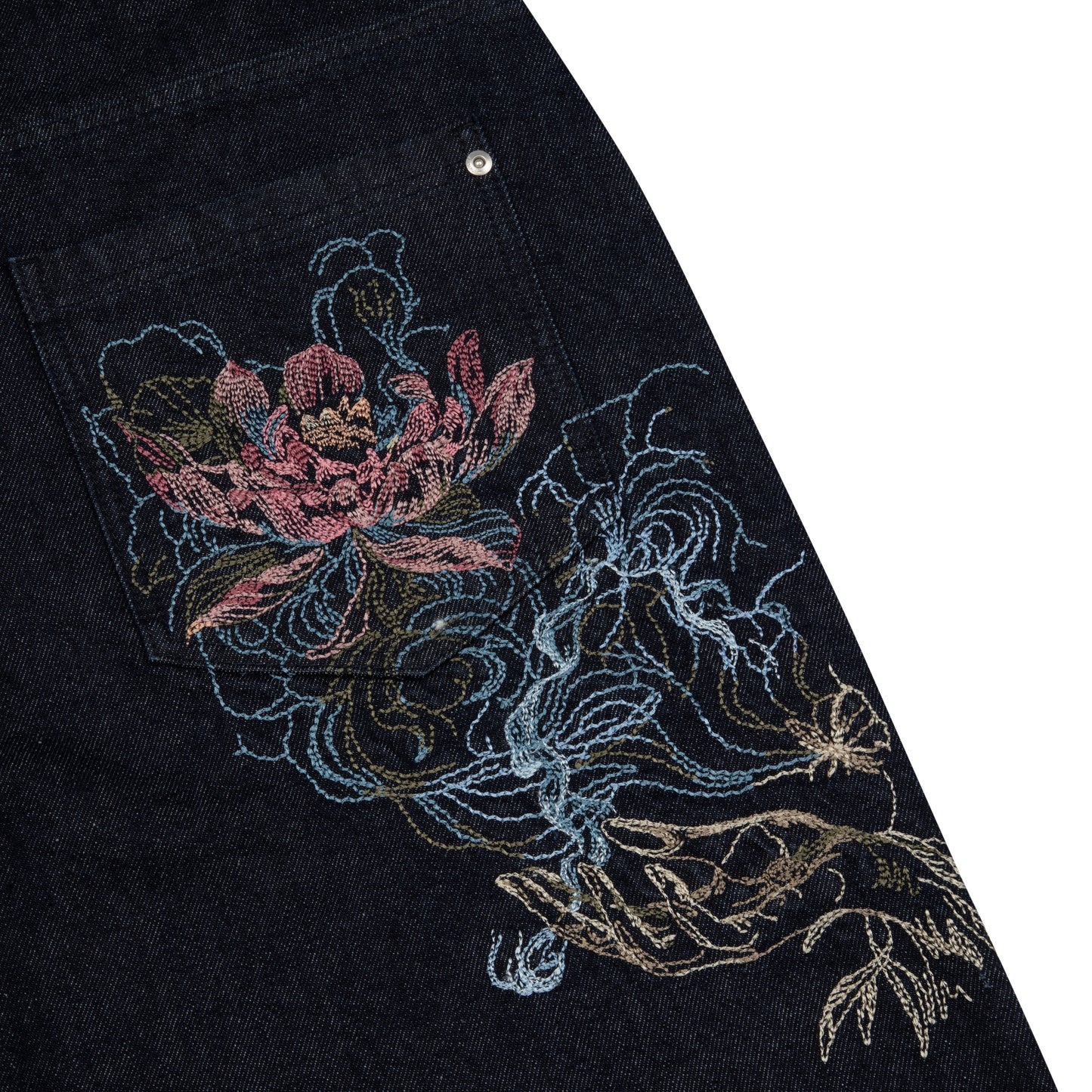 "lotus v2" indigo raw Denim 02