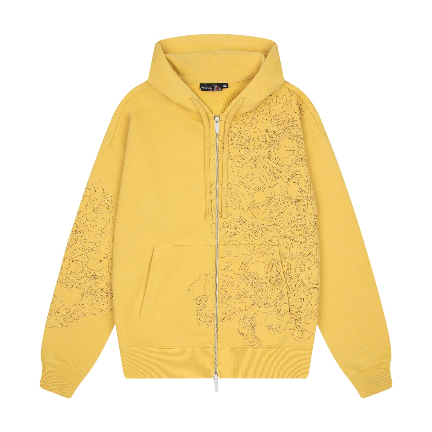 "lotus v2" Zip Up yellow