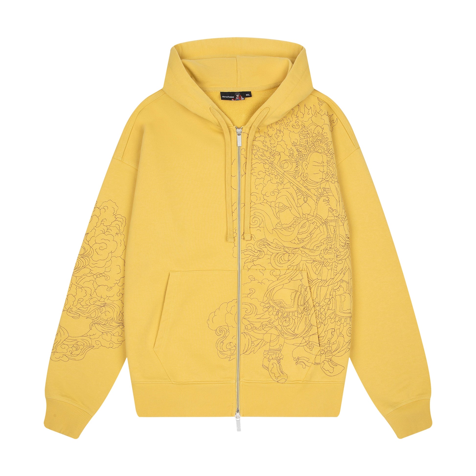 "lotus v2" Zip Up yellow