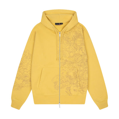 "lotus v2" Zip Up yellow