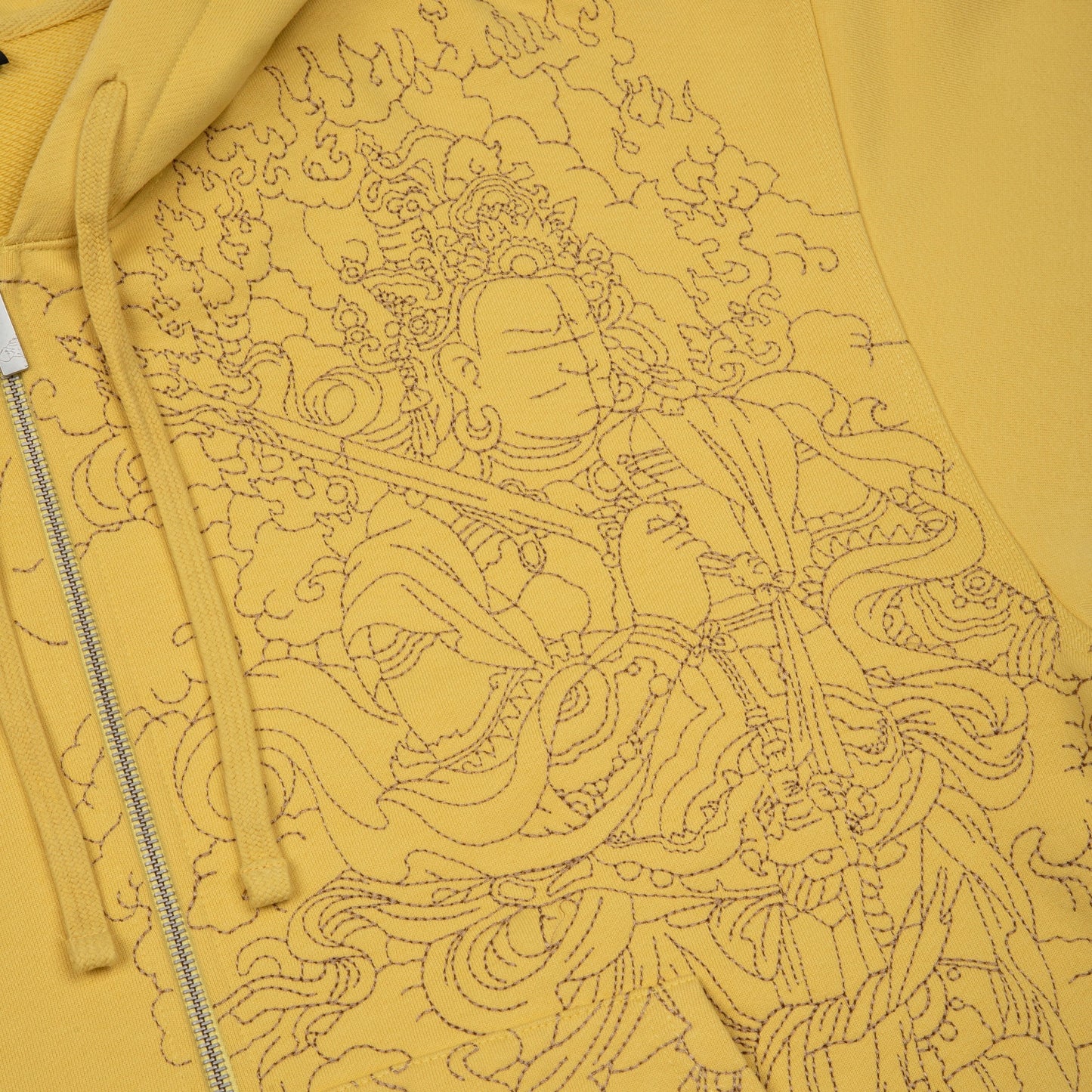 "lotus v2" Zip Up yellow