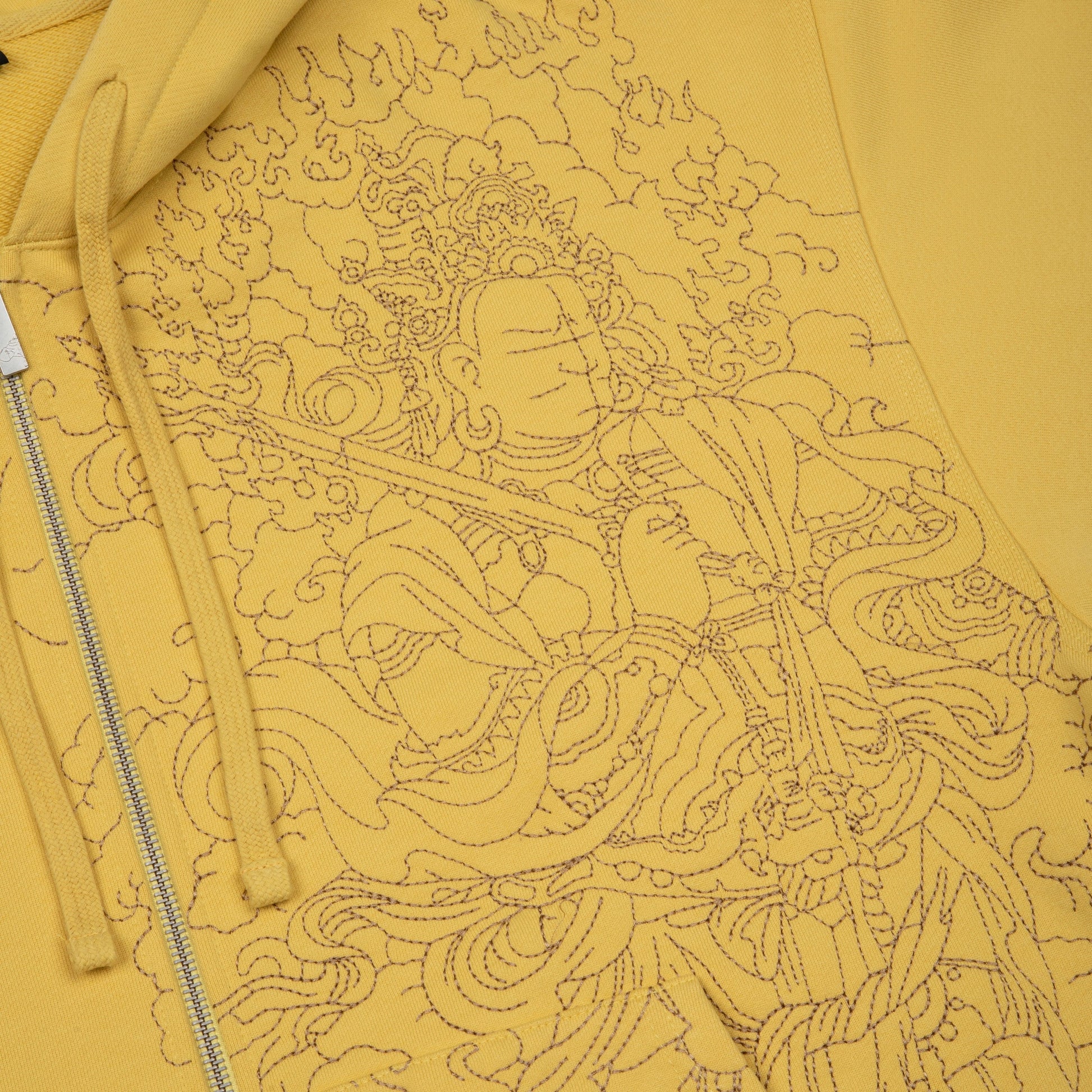 "lotus v2" Zip Up yellow