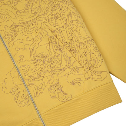 "lotus v2" Zip Up yellow