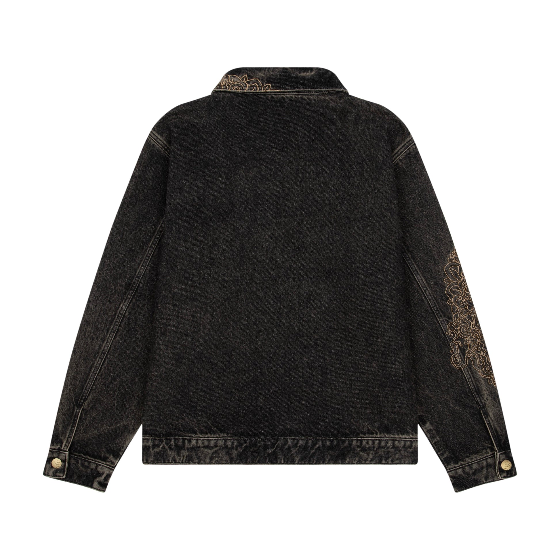 "lotus v2" denim Jacket black