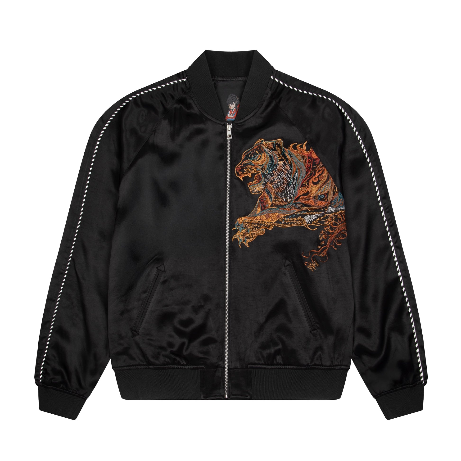 "lotus v2" satin Jacket