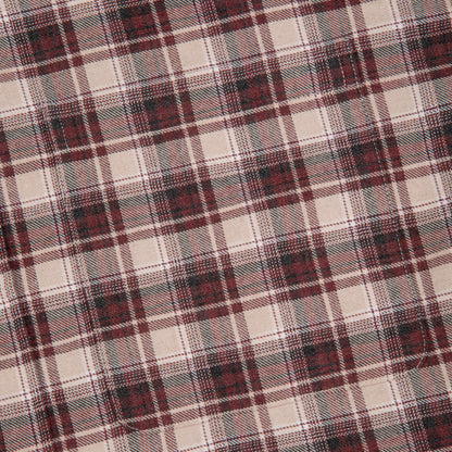 "lotus v2" layered Shirt plaid brown