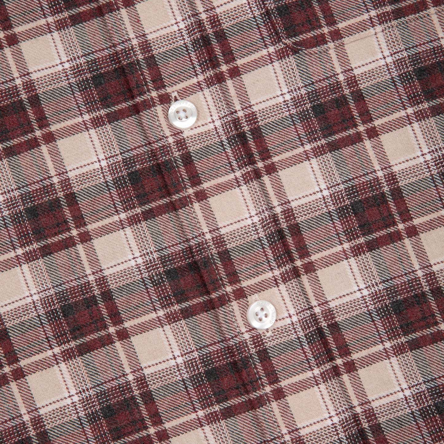 "lotus v2" layered Shirt plaid brown