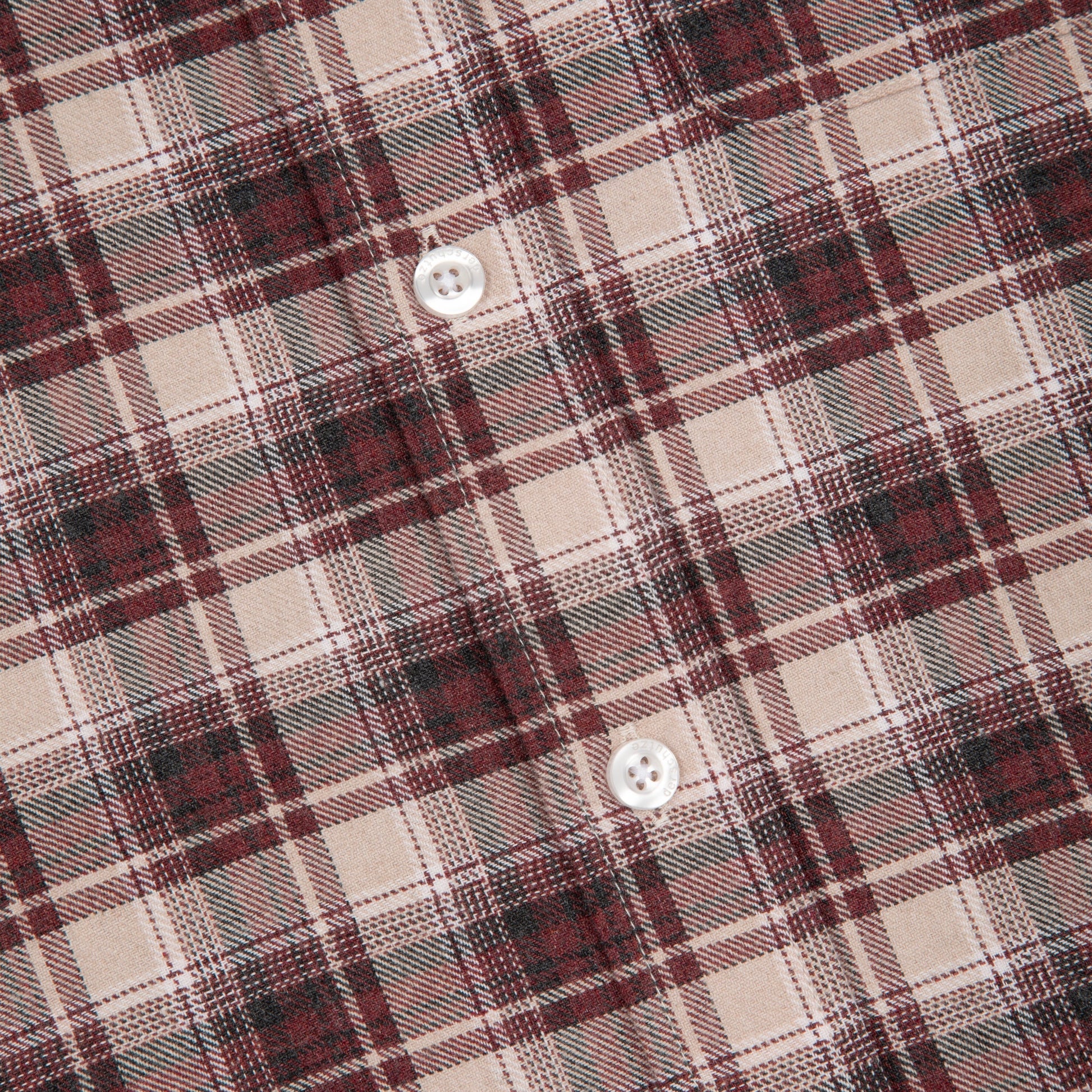 "lotus v2" layered Shirt plaid brown