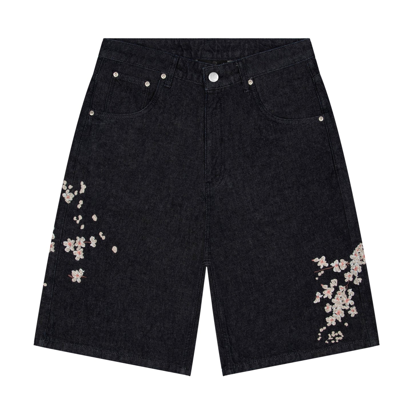 "yakuza" indigo raw Jorts 02