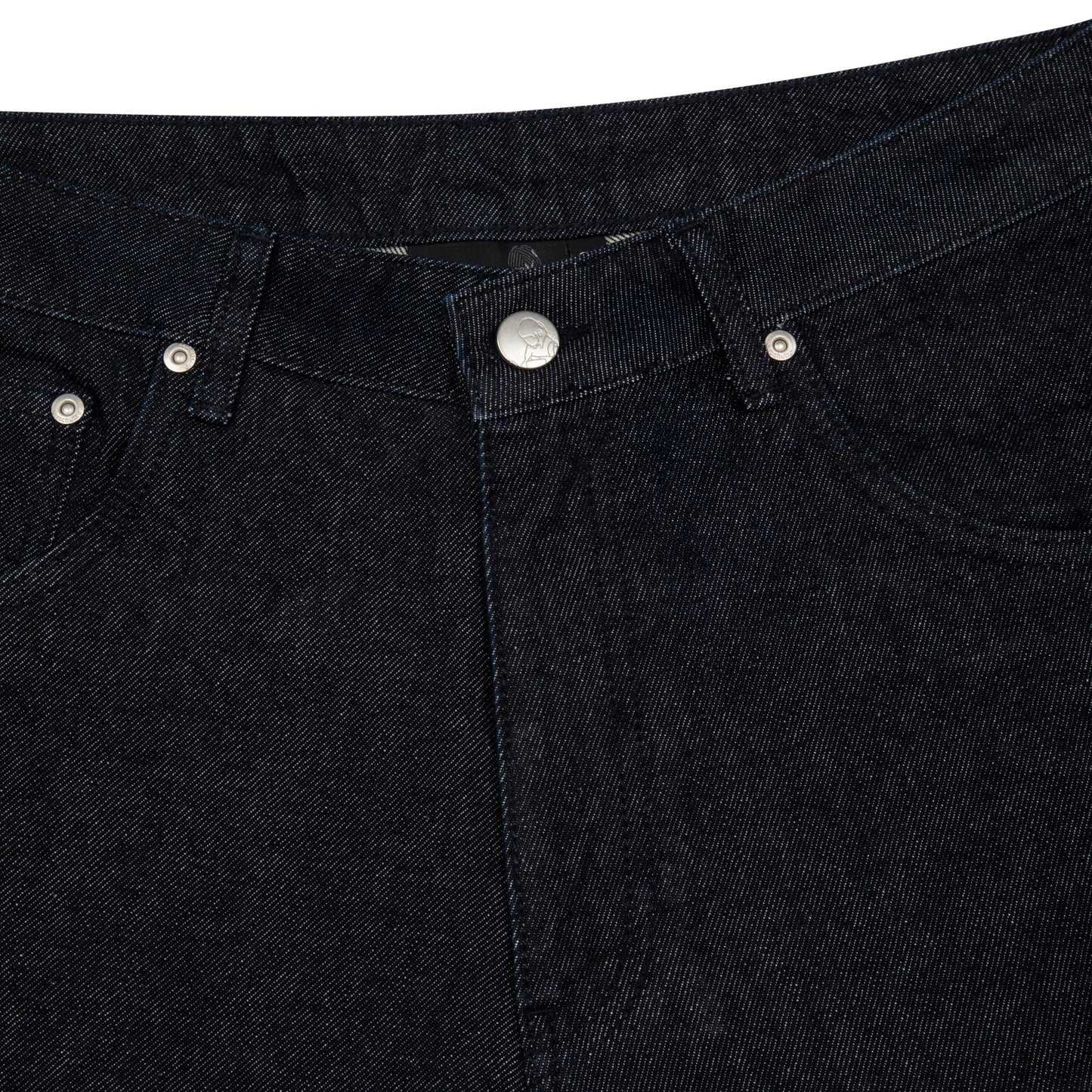 "yakuza" indigo raw Jorts 02