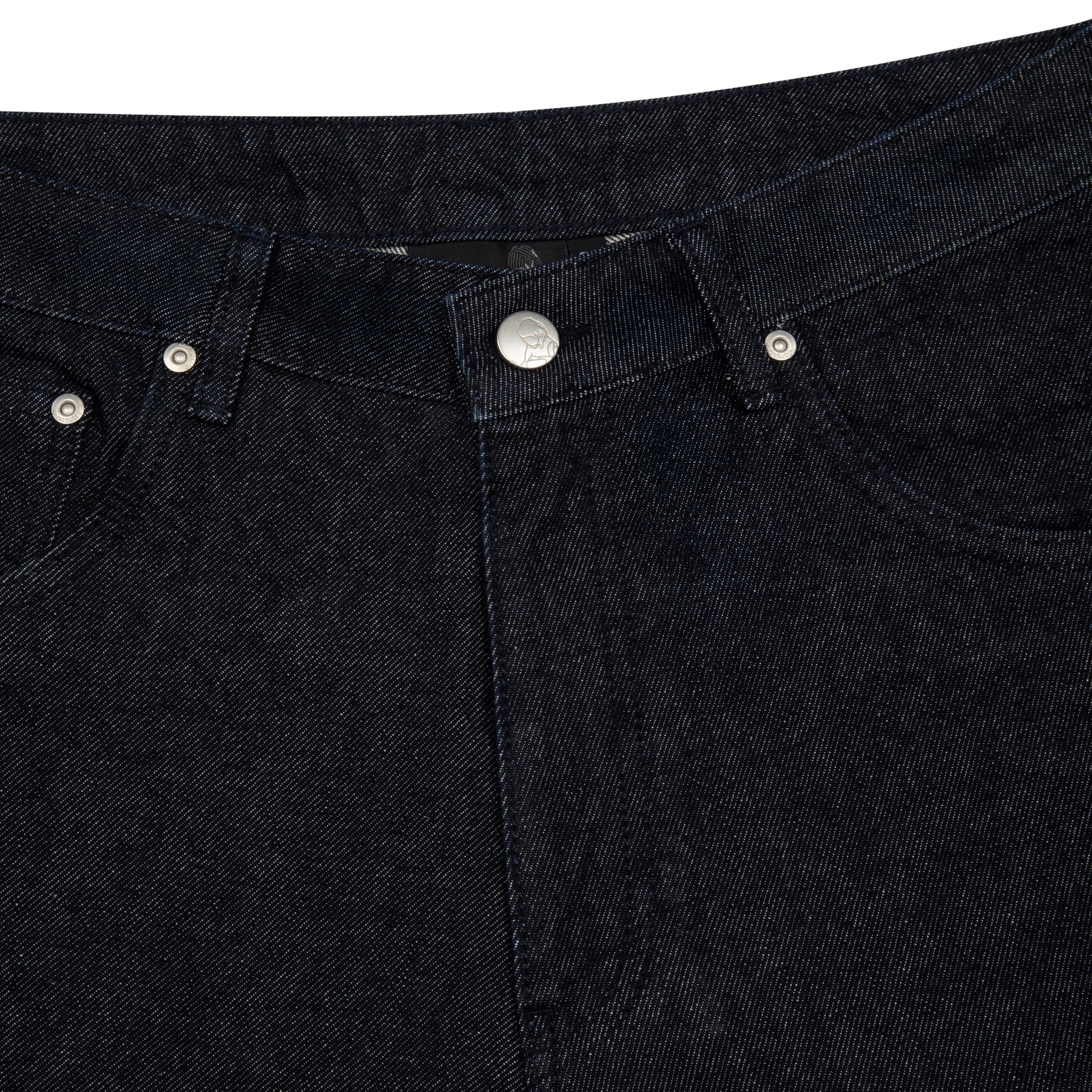 "yakuza" indigo raw Jorts 02