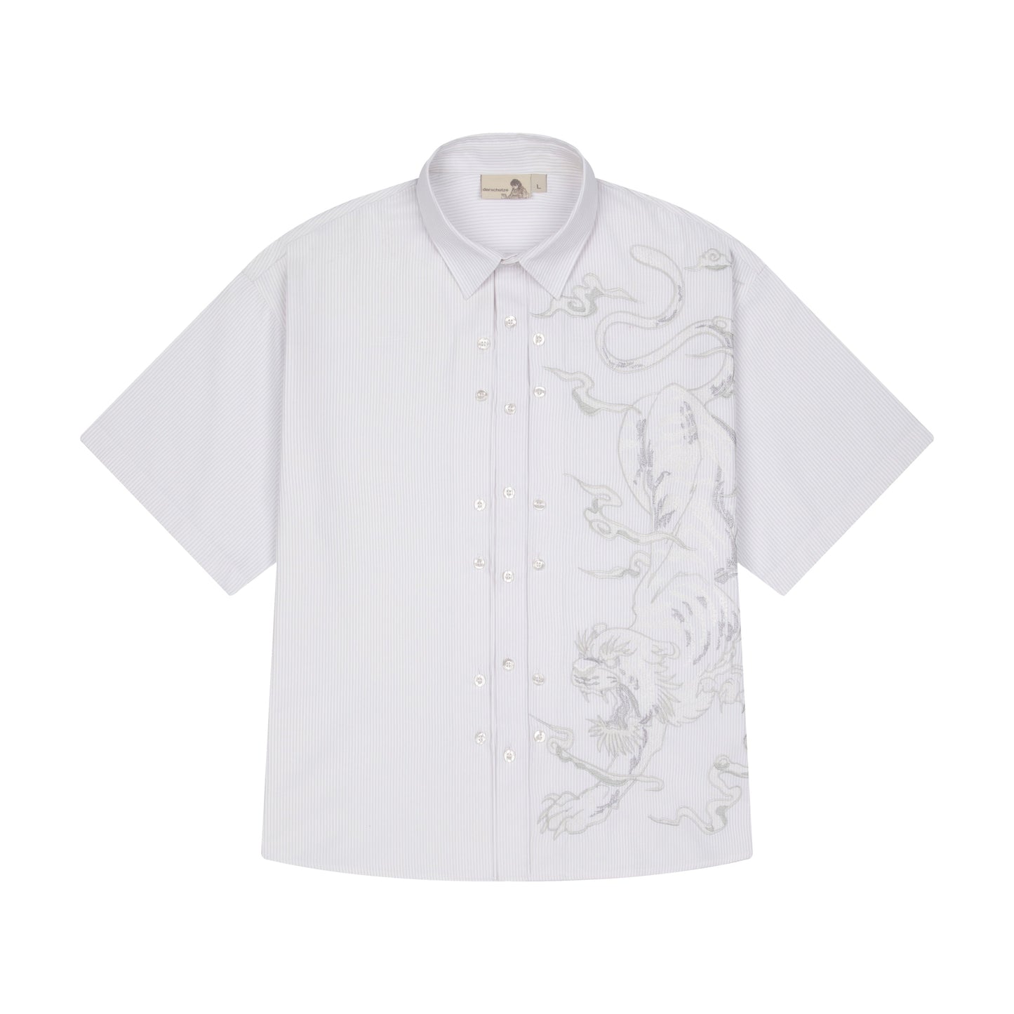 "yakuza" Shirt white striped