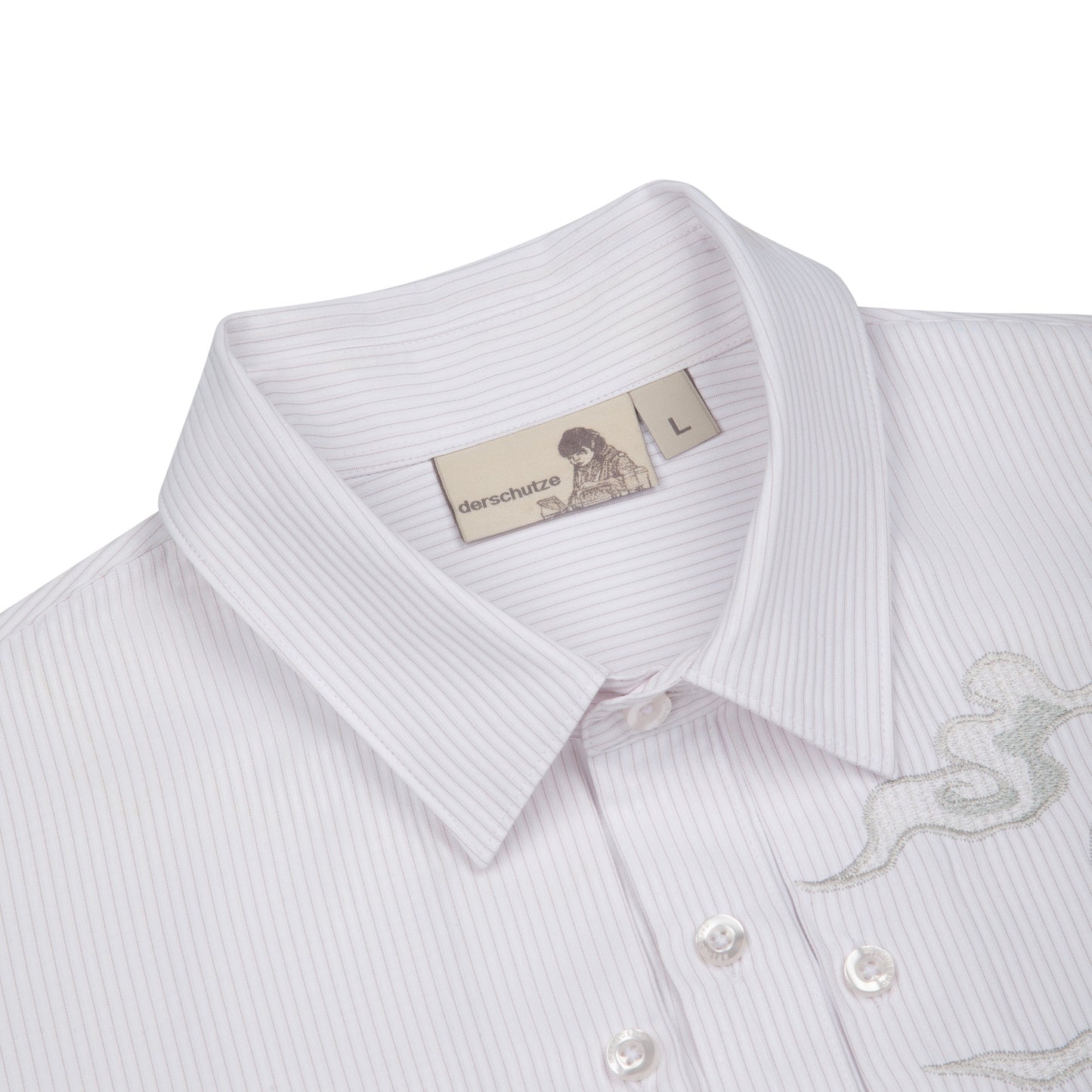 "yakuza" Shirt white striped