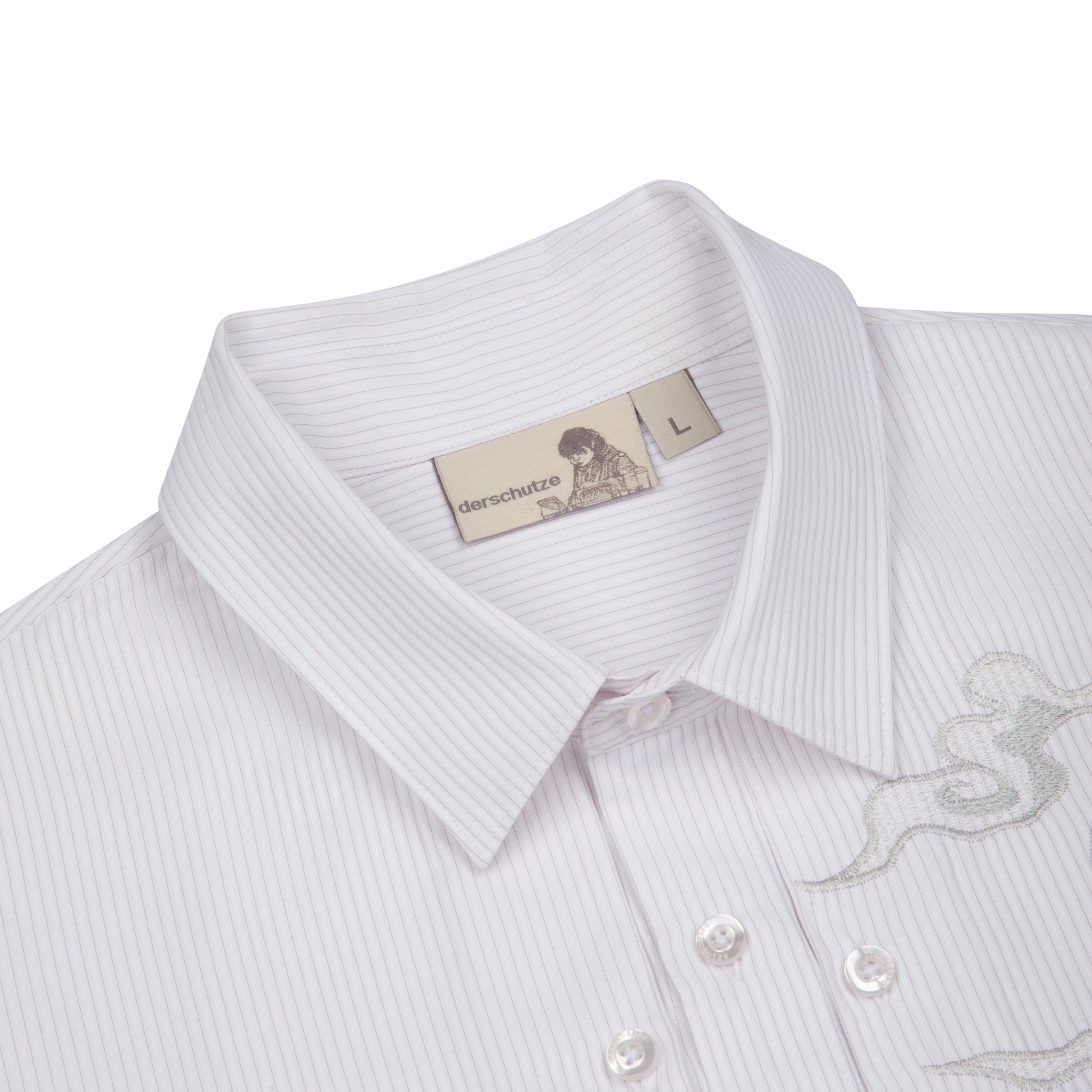 "yakuza" Shirt white striped
