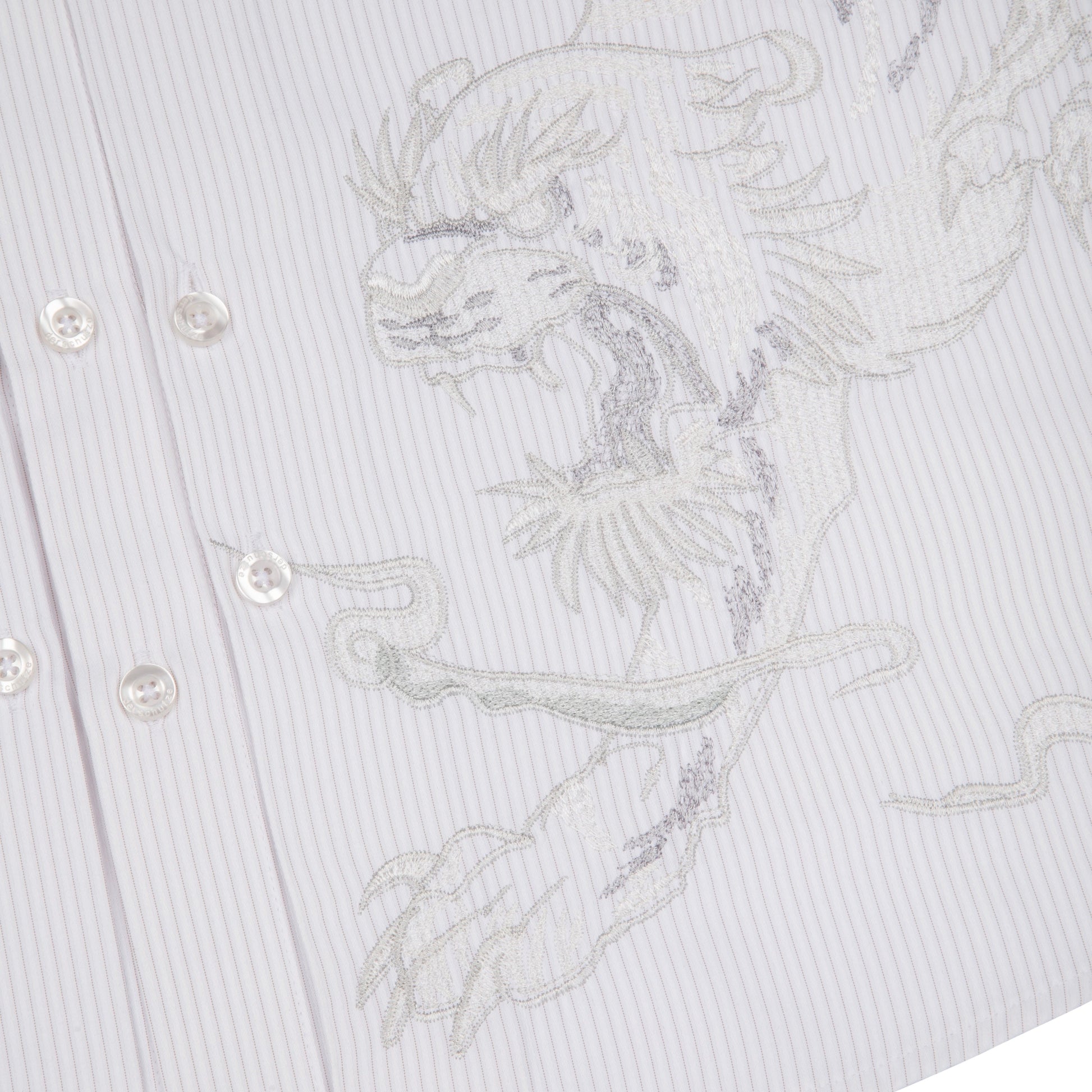 "yakuza" Shirt white striped