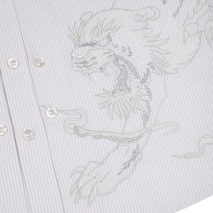 "yakuza" Shirt white striped