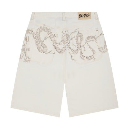"yakuza" off white Jorts