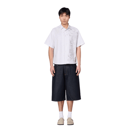 "yakuza" Shirt white striped