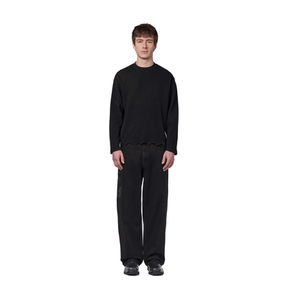 "hellboy" waffle Longsleeve black