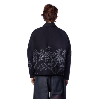 "wall street" denim Jacket