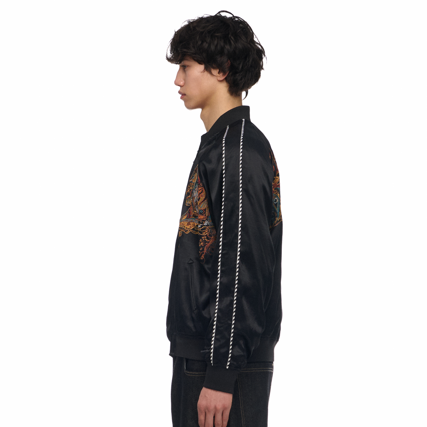 "lotus v2" satin Jacket