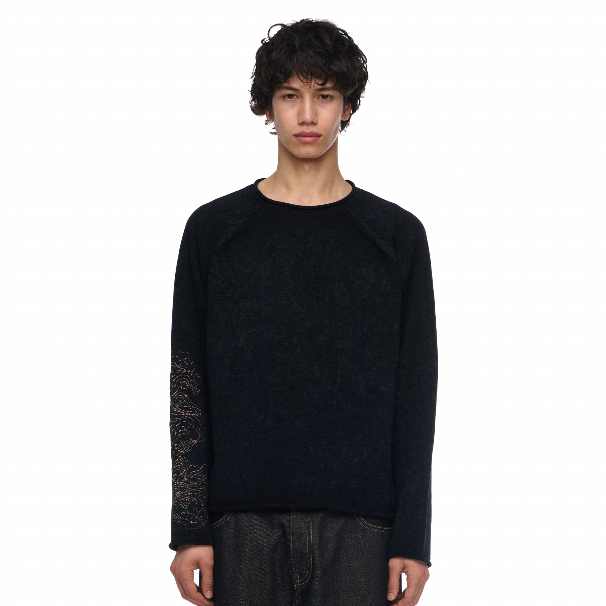 "lotus v2" Knit black