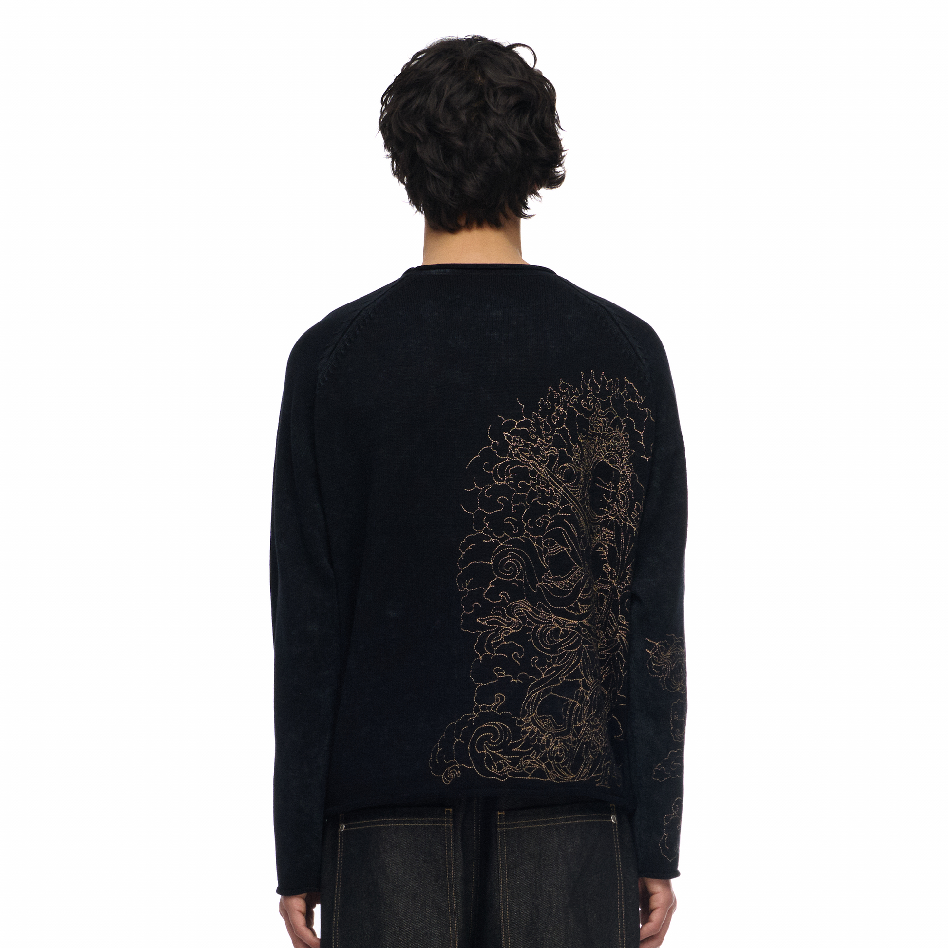 "lotus v2" Knit black