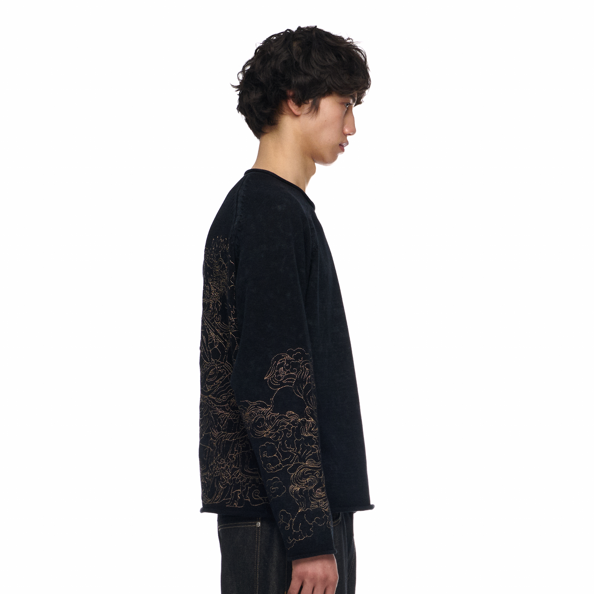 "lotus v2" Knit black