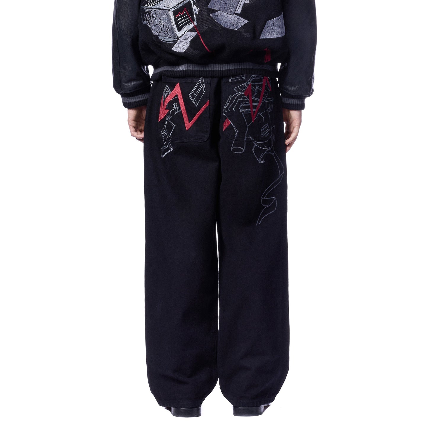 "wall street" black Denim