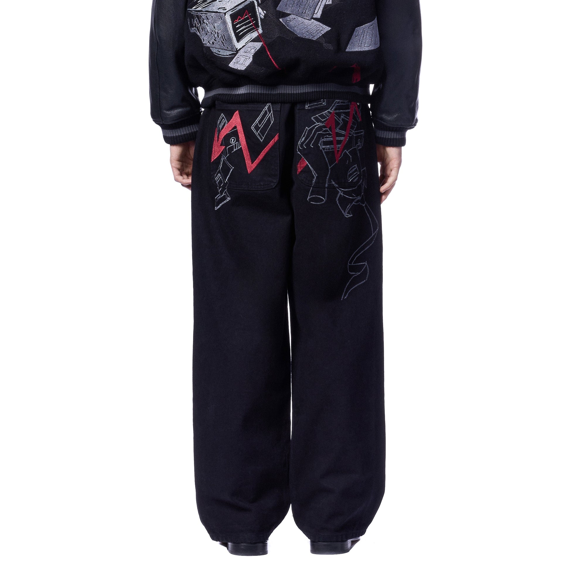 "wall street" black Denim