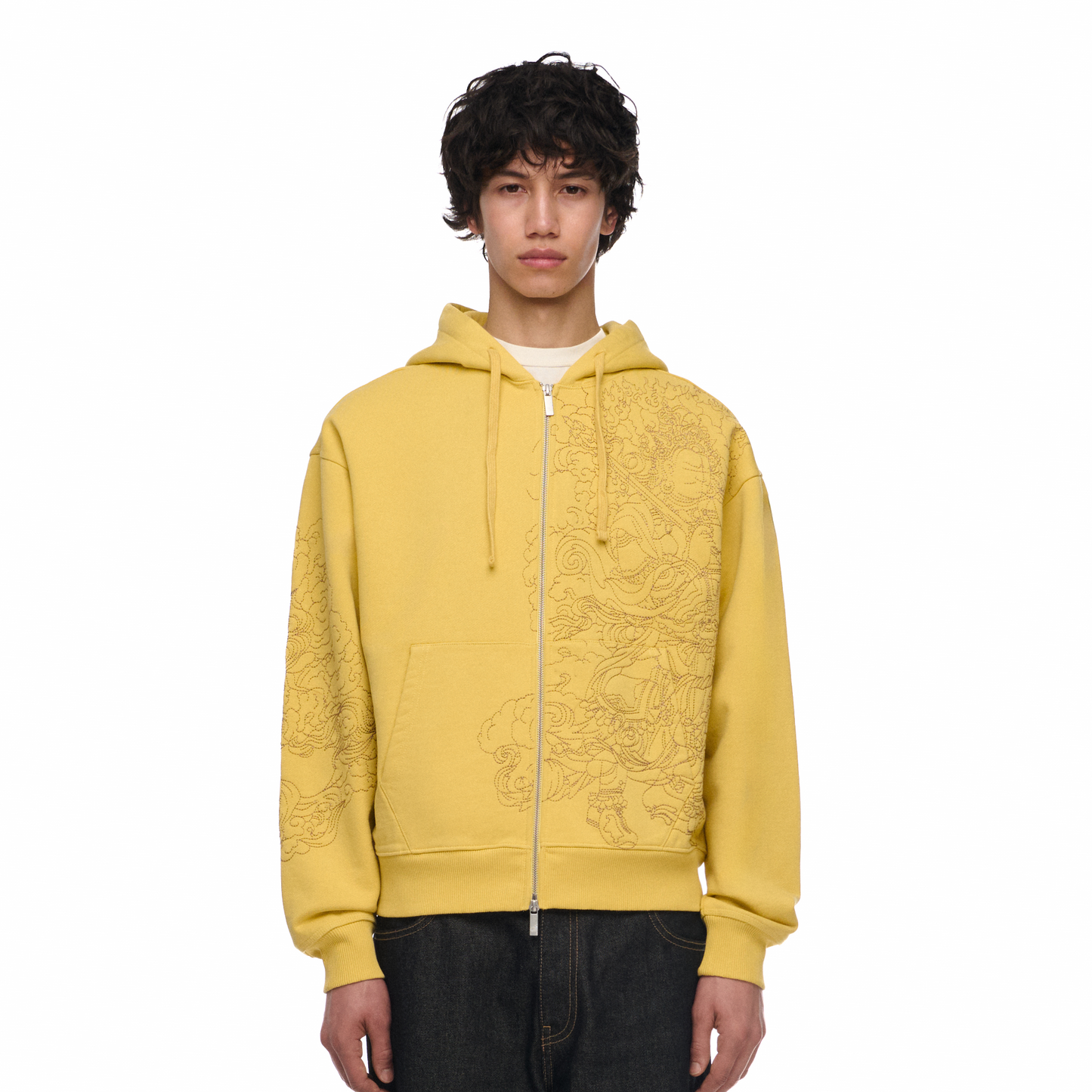 "lotus v2" Zip Up yellow