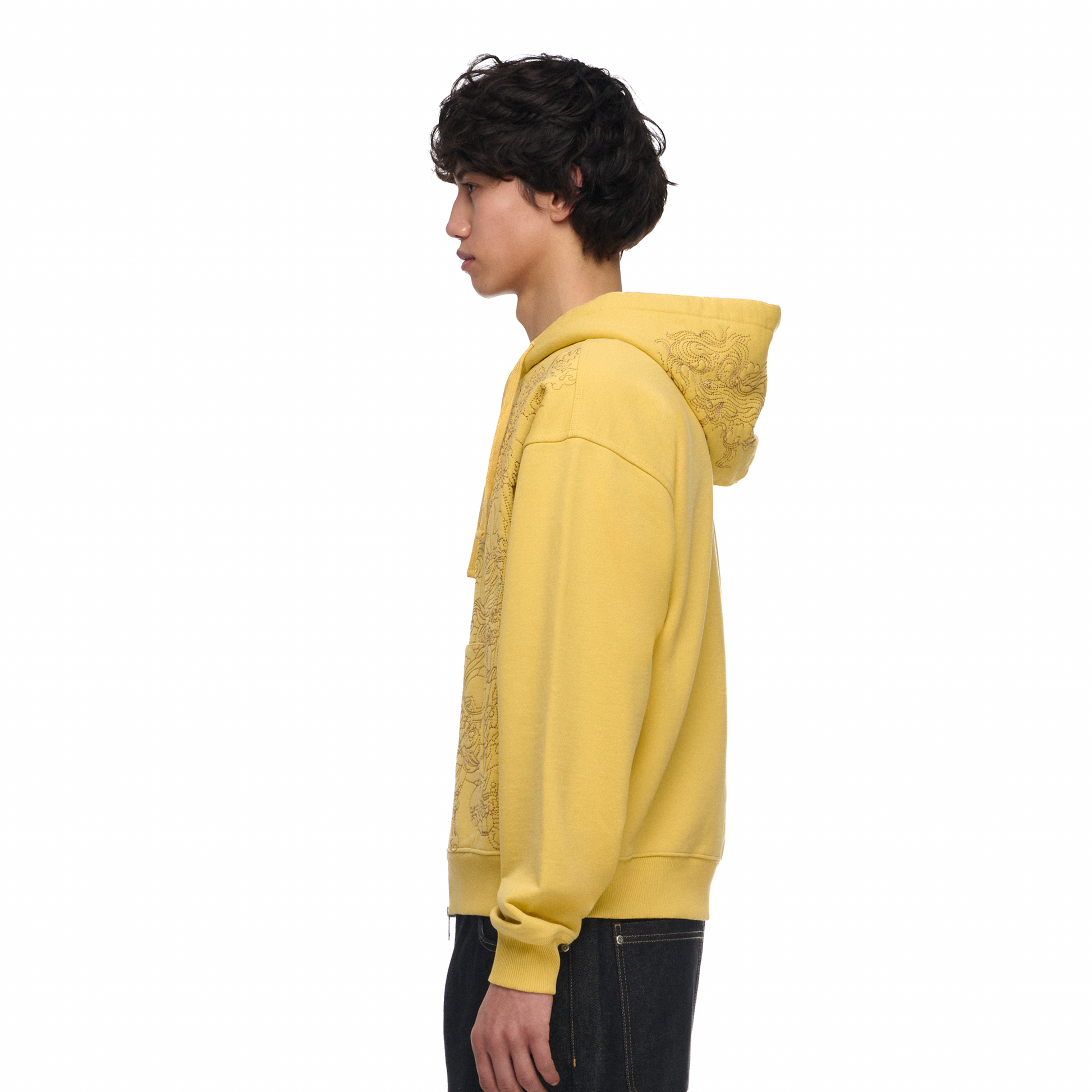 "lotus v2" Zip Up yellow