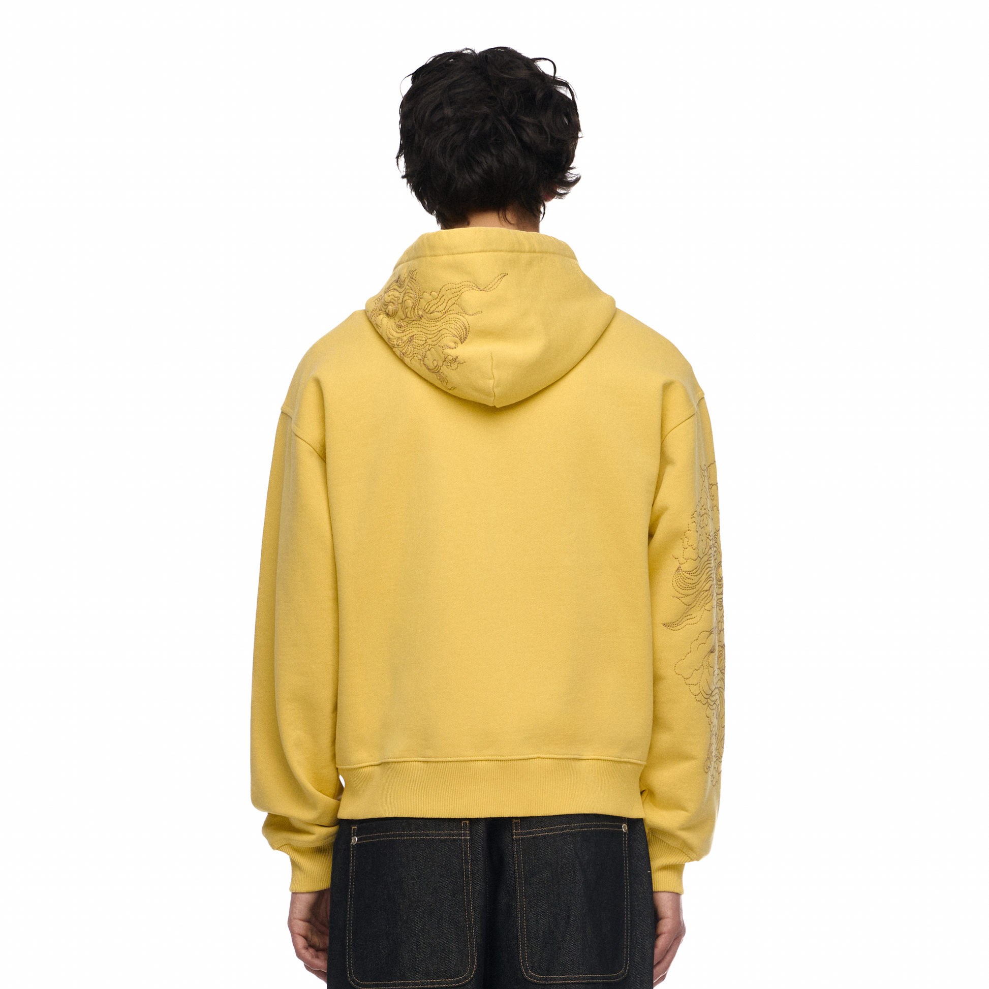"lotus v2" Zip Up yellow
