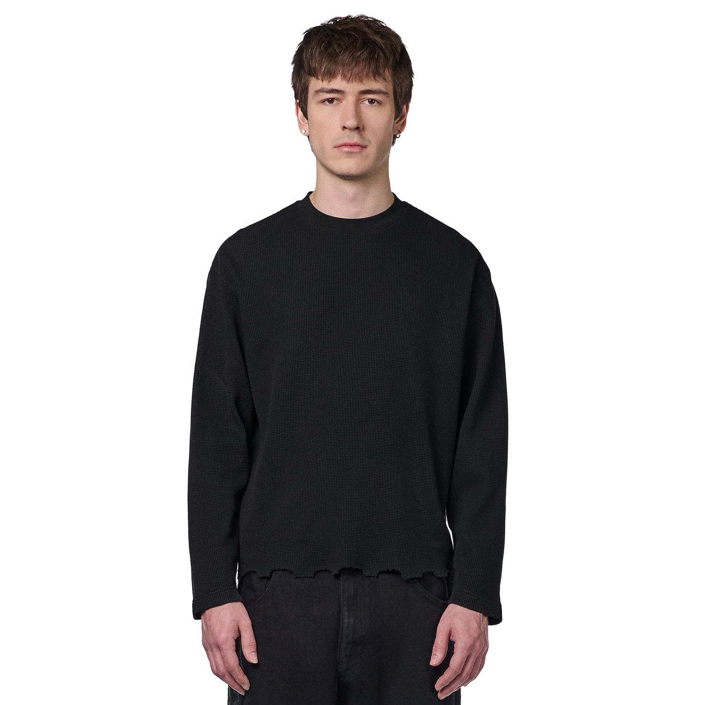 "hellboy" waffle Longsleeve black